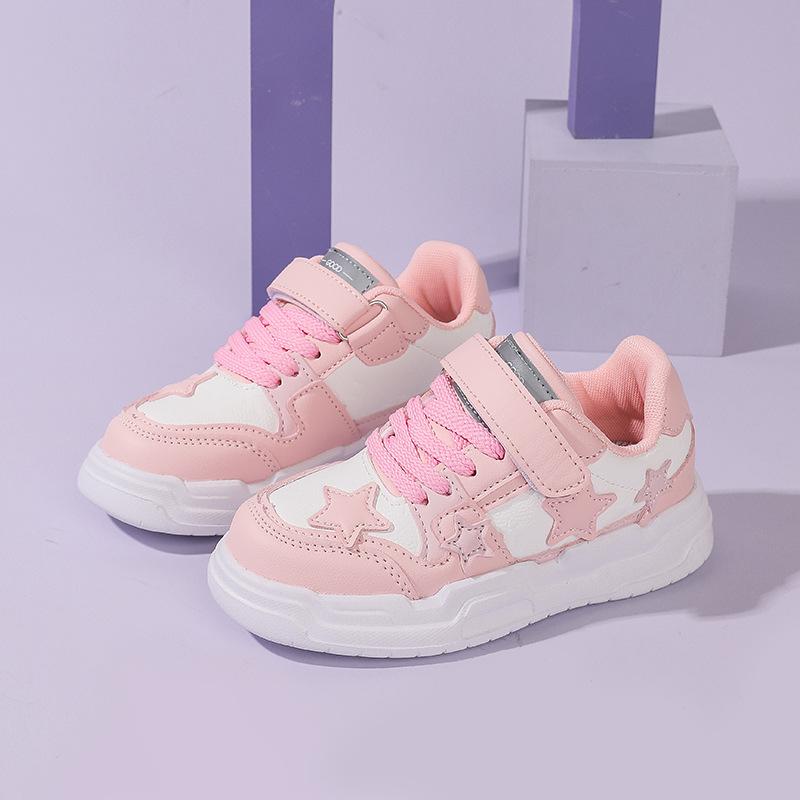 

Взуття для хлопчиків Весна Нове дитяче спортивне взуття Дівчата Надлегка студентська версія дитячого зносостійкого бордового взуття 37 рожевий