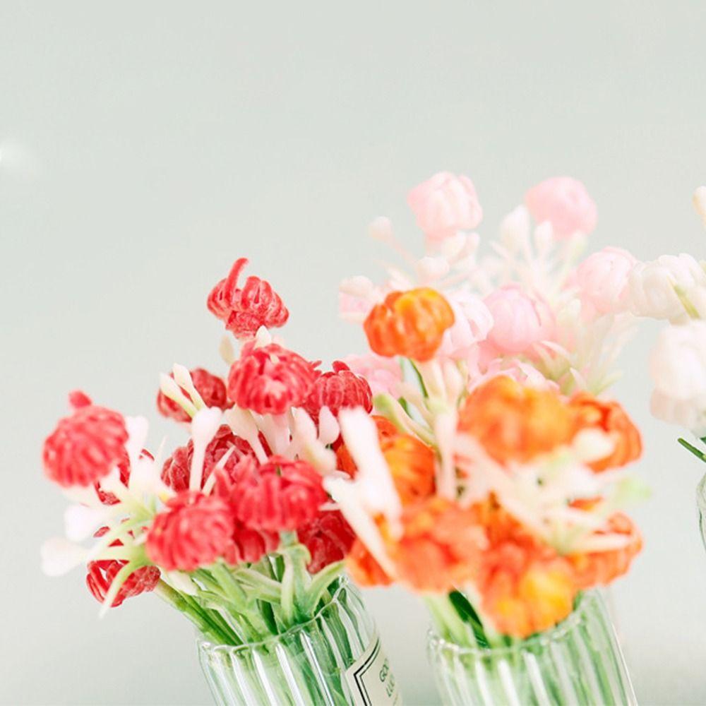 Multicolor Dollhouse Flower Vase 1/6 1/8 1/12 Doll Floral Toy Dollhouse Ornament