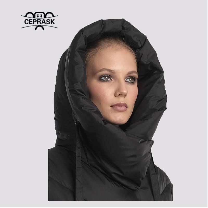 Buy CEPRASK Women's Winter Jacket Hooded Warm Puffer Quilted Down