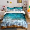Multiple Sizes Ocean Waves On Shore. Print Bedding Set 1 Duvet Cover 2 Pillowcases For Adult And Children Luxury Gift Full Size