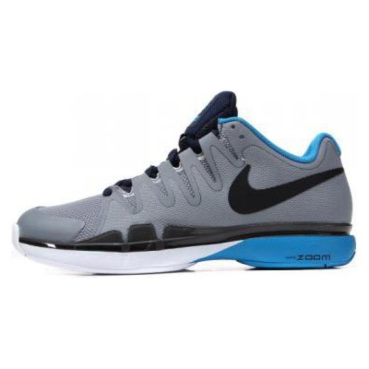 

Nike Zoom Vapor 9.5 Tour Cushioning Abrasion Resistant Breathable Low top Tennis Shoes Men s Gray 631458-004 38.5
