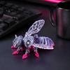 Movable Jointed Fantasy Creature 3D Printed Articulated Bee Fidget Toy, Flexible Joint Figurine with Keychain, Customizable Mechanical Action