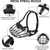 Metal Basket Dog Muzzle for Pitbull Amstaff Staffordshire - Breathable