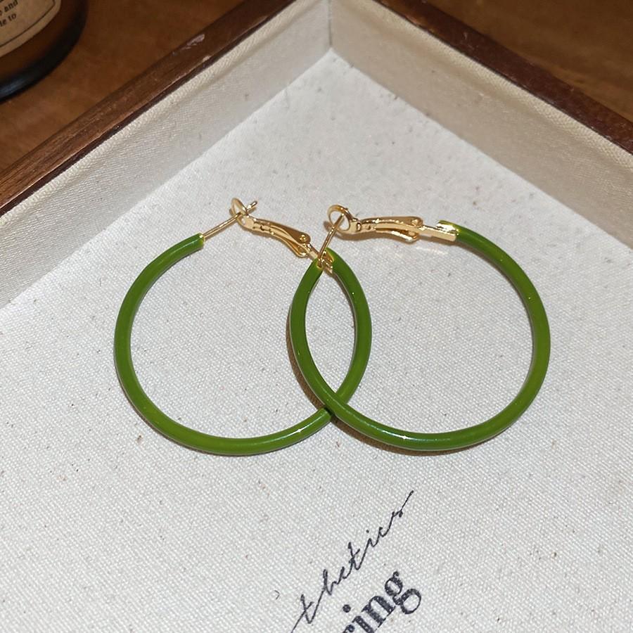 Silver Needle Green Butterfly Flower Pearl Stud Earrings Small Fresh High-end Earrings Earrings Women