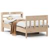 VidaXL Bed Frames Without Mattress 75x190 Cm Solid Pine Wood 3307029