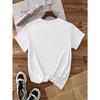 European sizes Elegant Women'S Short Sleeve T-Shirt | Valentine'S Day Themed, Crew Neck