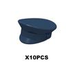 Military Building Blocks Accessories Soldier Figures Soviet Helmets Guard Hat Navy Pirate Firefighter Army Hats Mini Bricks Toys