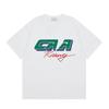 Grenzüberschreitend auf Lager exklusiv Casablanca Doppelgaze reine Baumwolle Unisex T-Shirt Hip-Hop lässig Kurzarm locker Rundhals