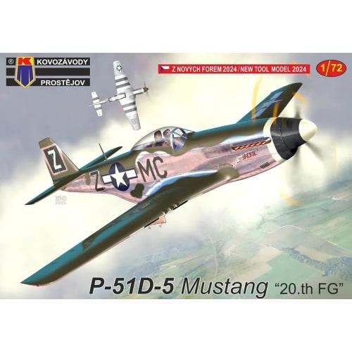 KP model 1/72 scale P-51D-5 Mustang, 20th Fighter Wing plastic model kit, KPM0440