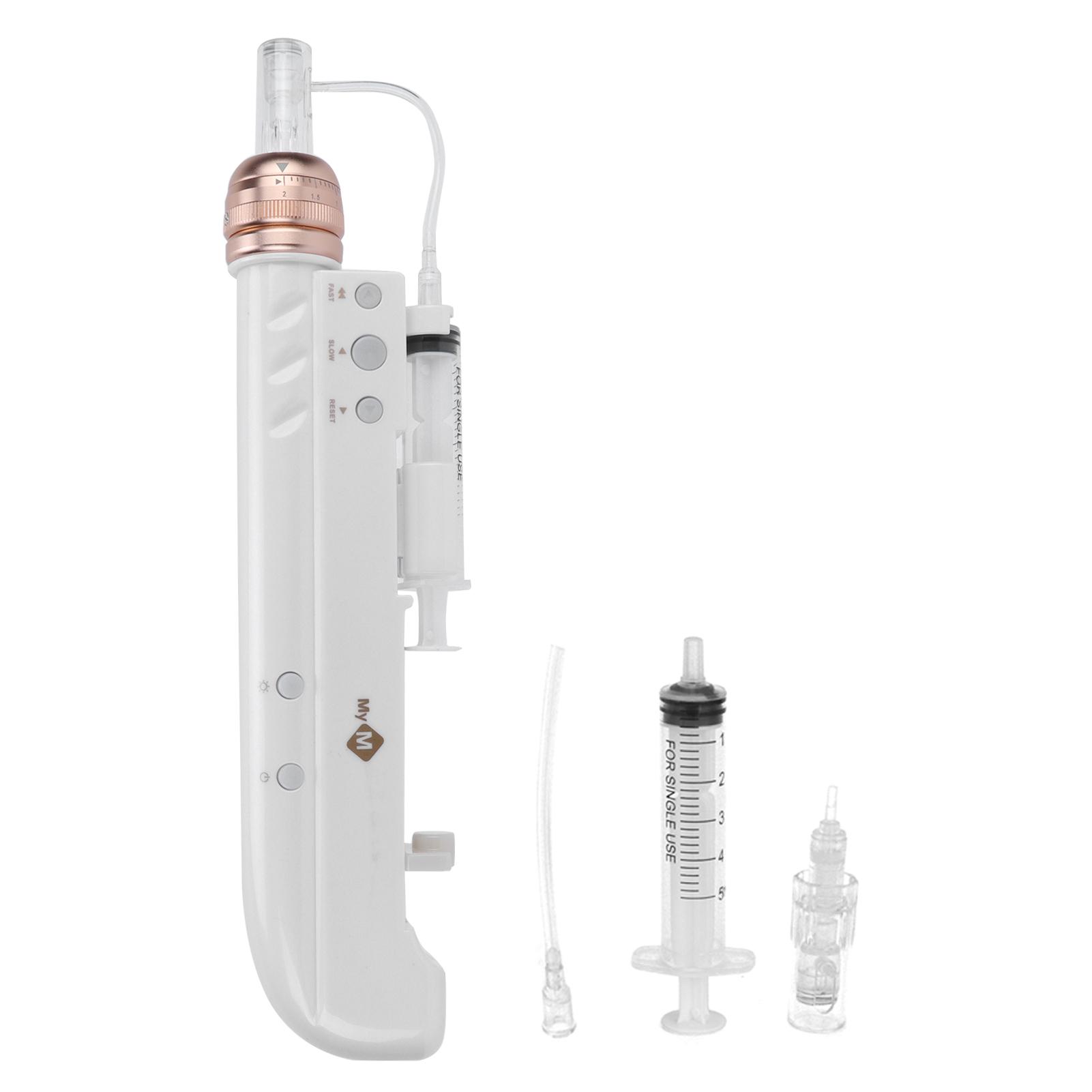 

7-цветная светодиодная электрическая микроигольная машинка, профессиональная микроигольная ручка, вилка 100‑240 В США US Plug