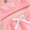 Baby Girl 2Pcs Birthday Outfits Long Sleeve Letter Embroidery Pullover + Pants Set Toddler Fall Clothes