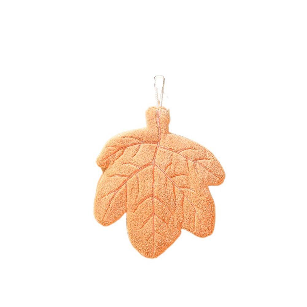 

Double-layer Leaf Style Hand Towel Thickened Design Kitchen Bathroom Towel Bathroom Use 23x25cm