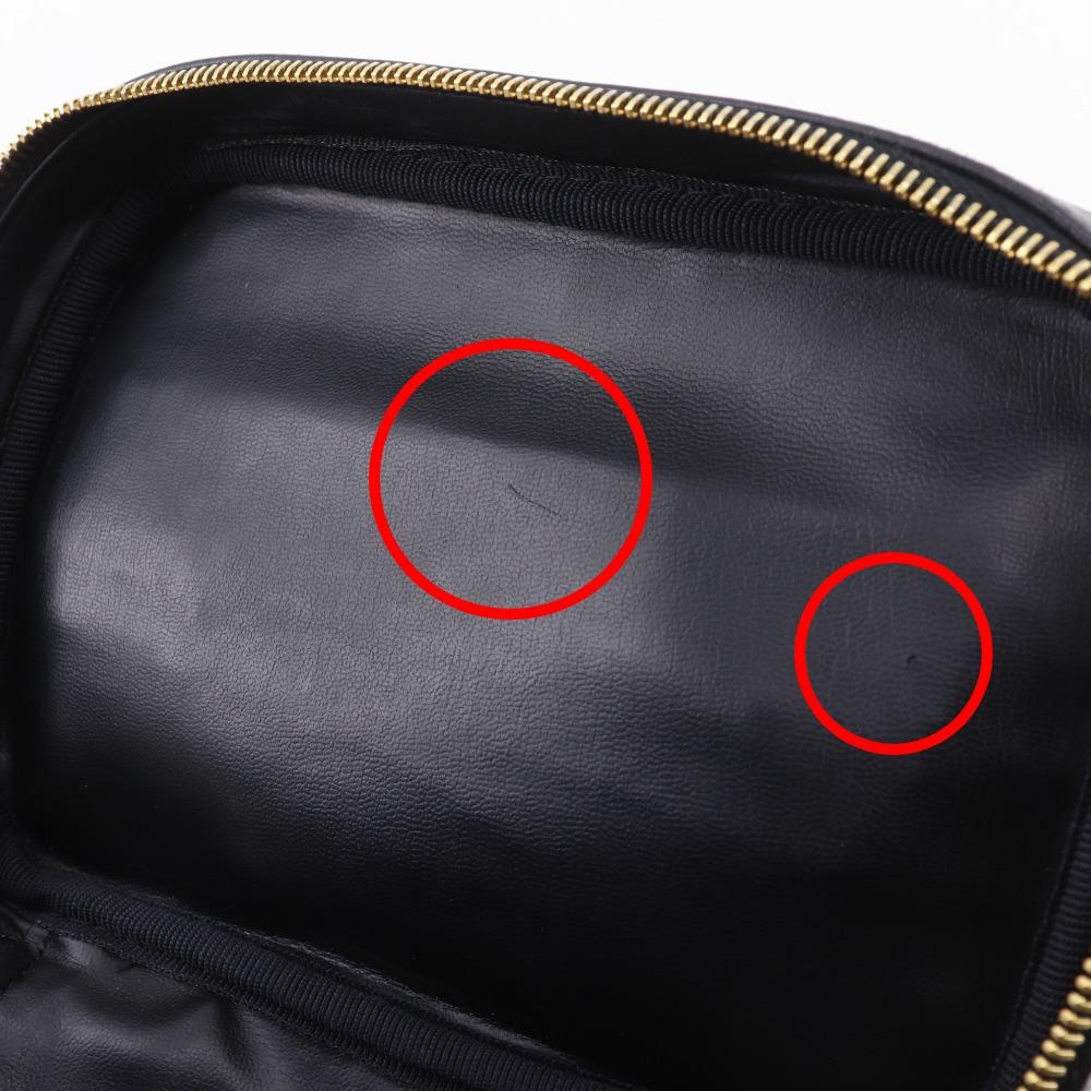 CHANEL Vanity Vanity A01618 Bicolole vintage black Calfskin Women Used