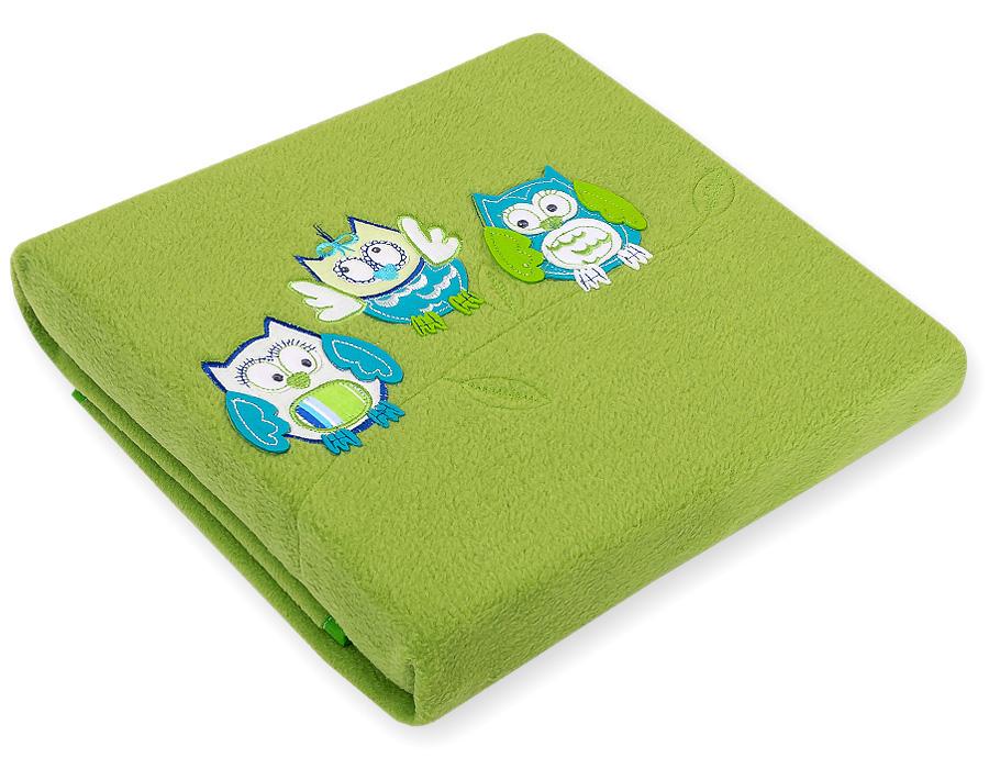 Fleece Blanket - Bigi Zibi & Adele Owls - Green