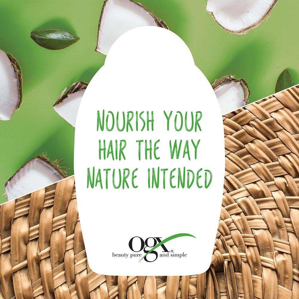 Ogx Shampoo Coconut Milk Nourishing 13 Ounce (384ml) (2 Pack)