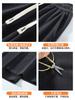 [European Cotton Lint Composite] Velvet Wide-leg Pants Women's Autumn and Winter Thin Straight Tube Thickened Drape Casual Sweatpants