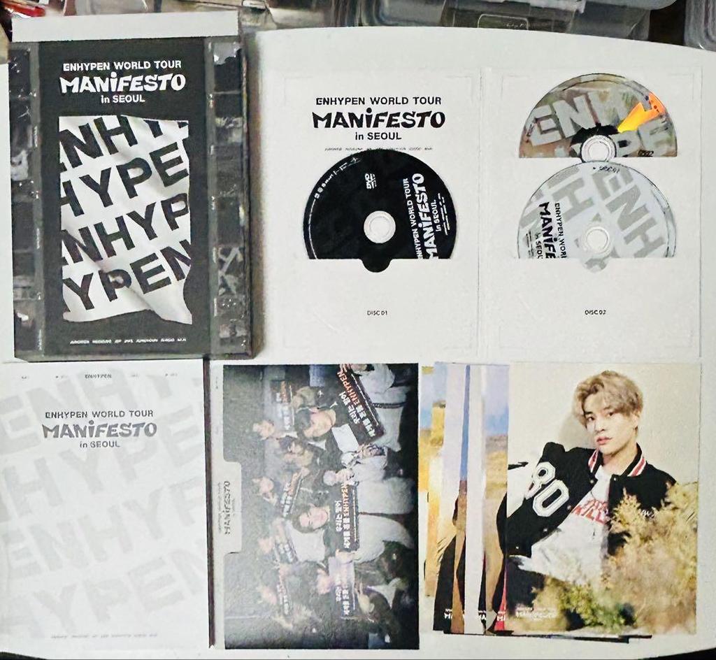 [USED] ENHYPEN Manifesto DVD Seoul Concert Unplayed