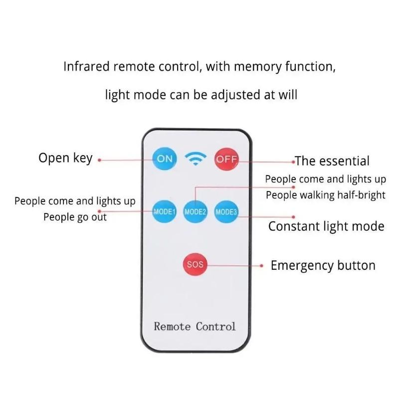1500mah COB Solar Garden Lights New Motion Sensor Garage Lighting Wall Lamp Remote Control Security Street Stair Light Outdoor
