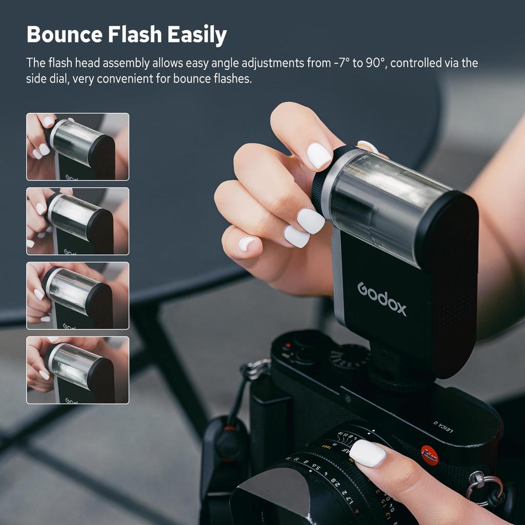 Authorized Godox iA32 Camera Flash iA 32 Flash 8 Output iA32 Strobe Compatible with Canon Fujifilm Nikon Panasonic Olympus Sony Cameras [GODOX Dealer]