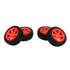4PCS RC Rubber Tyre 12mm Hex Wheel Rims Rubber Tires Set RC Upgrade Replacement Tyres for 116