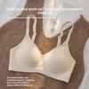 Women Breast Underwear Bra Traceless Anti-sagging Fixed Cup Bra
