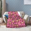 Nicki Minaj Blankets Velvet Spring Autumn Portable Super Warm Throw Blankets for Bed Office Rug Piece