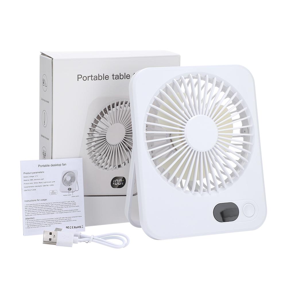 

Настольный вентилятор с мощным светодиодным дисплеем, подвесной настенный ручной вентилятор, перезаряжаемый, ультратонкий, сильный ветер, летнее охлаждение, портативные устройства