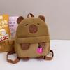 2025 Capybara Plush Backpack: Cute, Versatile, Furry Bag for Women and Students