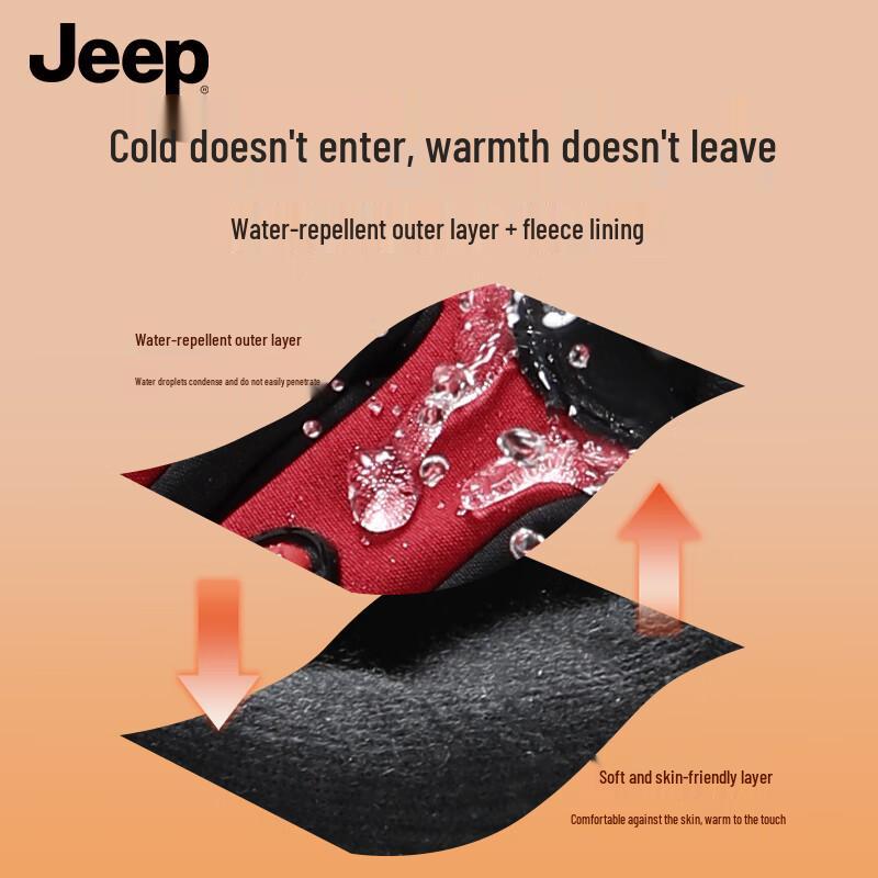 JEEP Men's Winter Cycling & Ski Touchscreen Gloves