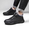 Echtes Leder Herren Winterstiefel mit Fell halten warm Schneestiefel Mann wasserdichte Outdoor-Sneaker rutschfeste Stiefeletten