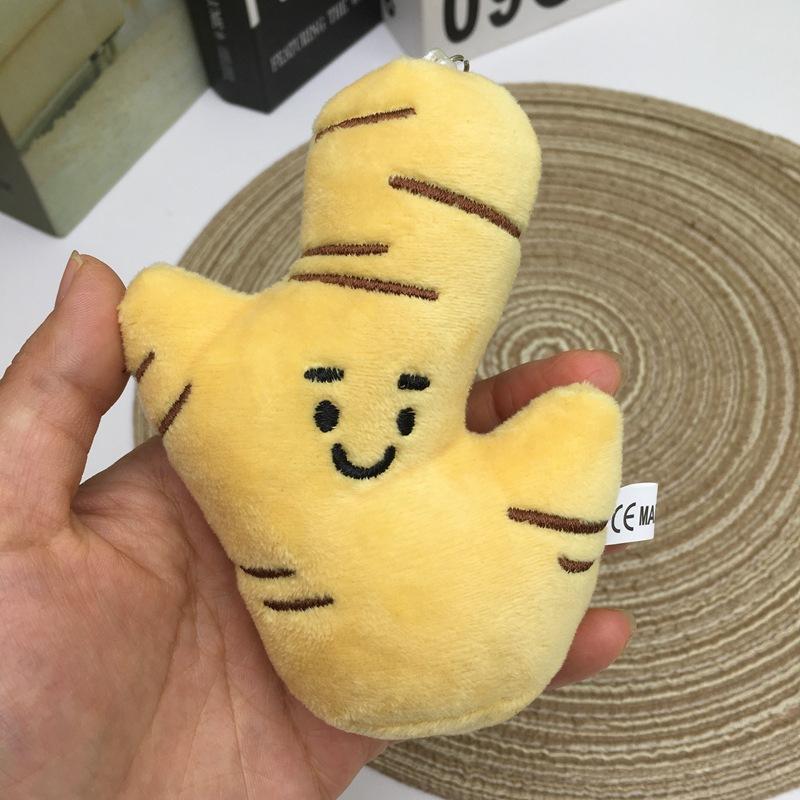 Cute Ginger Onion Garlic Plush Keychain Funny Vegetable Doll Bag Pendant Creative Gift For Wife