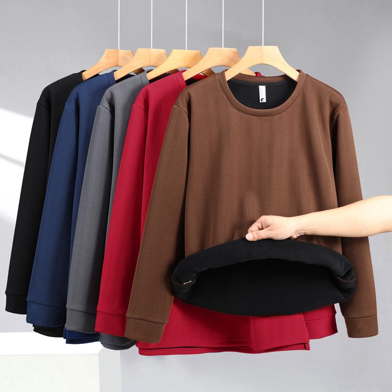 Plus Size 5XL-13XL Fashion Autumn Winter Oversize Sweatshirts for Men Clothes Thick Warm Fleece-lined Long Sleeve Tops Casual Men's Pullovers