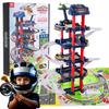 Parking Garage For Children Interactive Two-story Sound Light Elevator