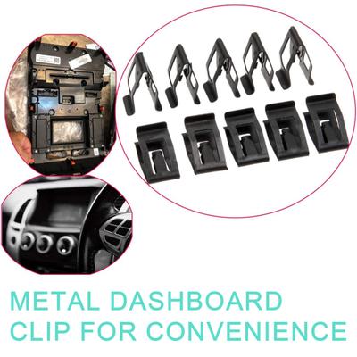 20 piezas Clip embellecedor de tablero de Metal Universal de fácil instalación consola frontal retenedor de tablero abrazadera de repuesto accesorios de coche