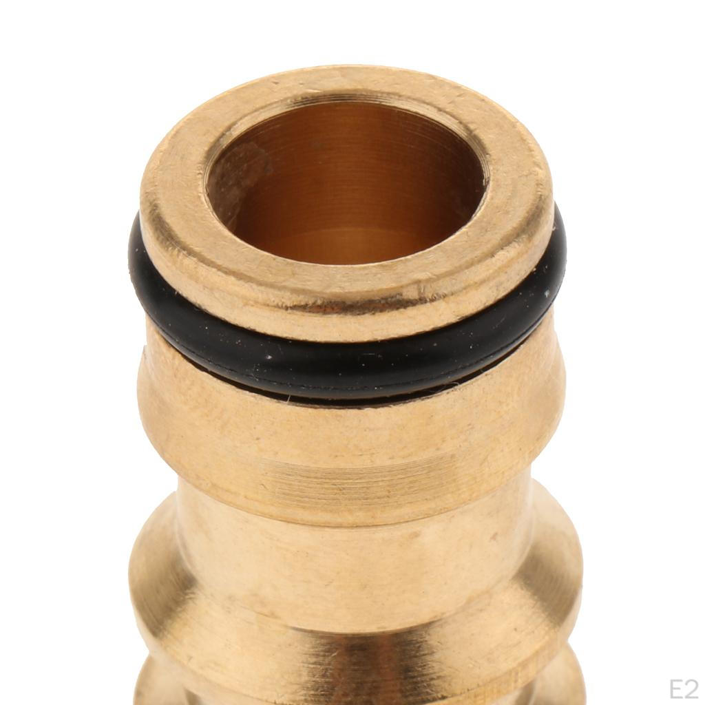 Brass Quick Connector Hose Connector, 1/2 '' Male to Male, Garden