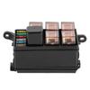 6 Way Car Fuse Box with 1pc 4p 12v and 5pcs 100A Transparent Shell Relays for Ships Car Racing