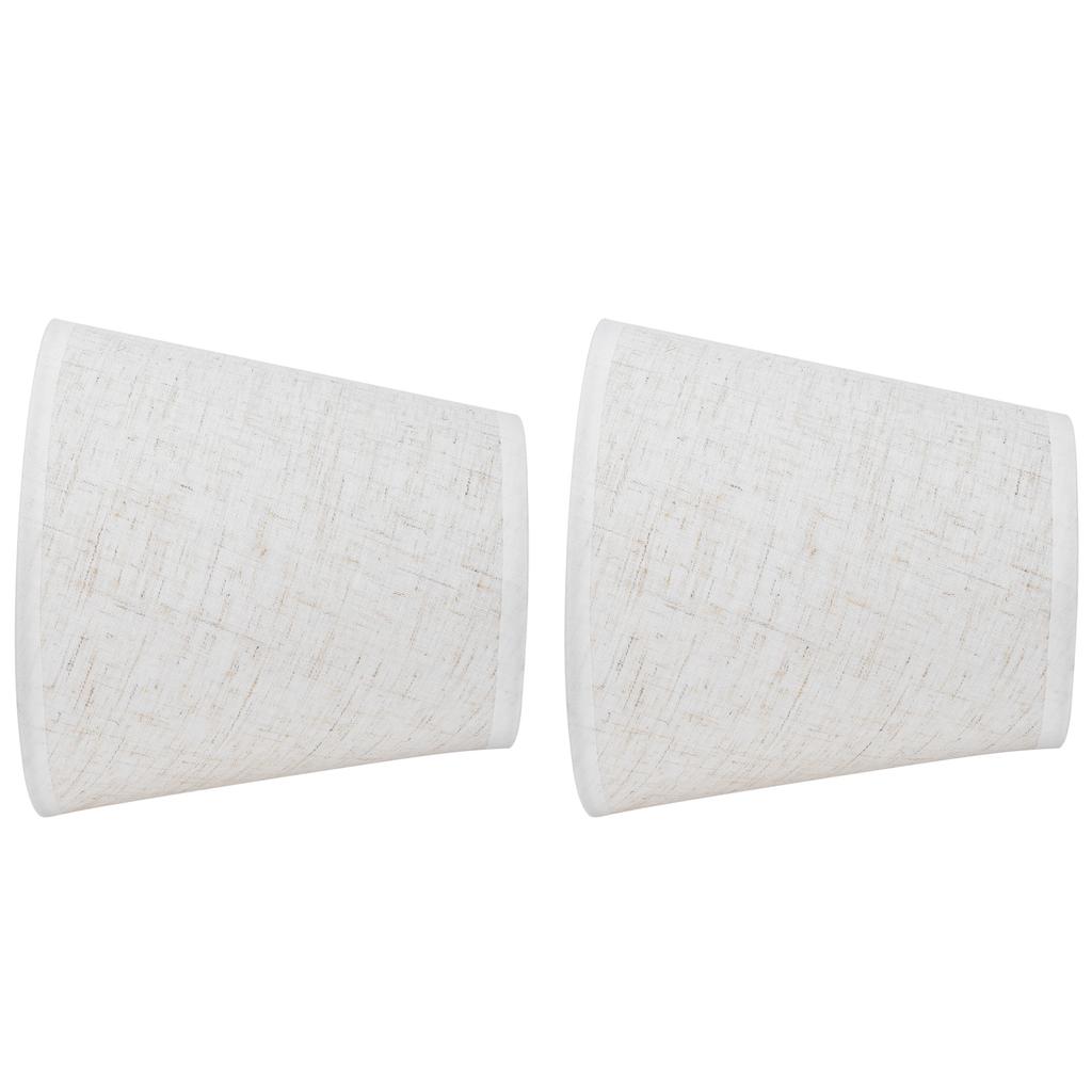 2PCS Table Lamp Shade Cover Fabric Clip On Lampshade for E14 Screw Candlestick Lamp Chandelier