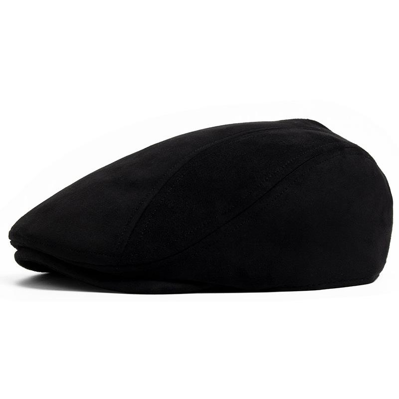 Hot Sale High Quality Beret Cap Spring Autumn Solid Suede Beret Hats Vintage Artist Painter Flat Cap Newsboy Hat Unisex Berets