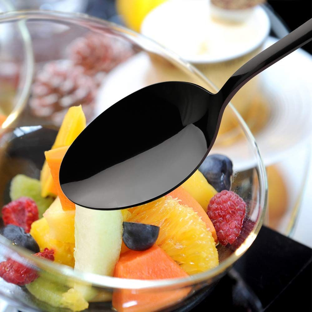 Restaurant Home Hotel Matte Set, Satin Finish Stainless Steel Flatware Set, Tableware Cutlery Set Utensils for Kitchens