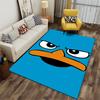 Cartoon Duck Face Graphic Carpet suitable as a non-slip mat for the living room or bedroom sofa