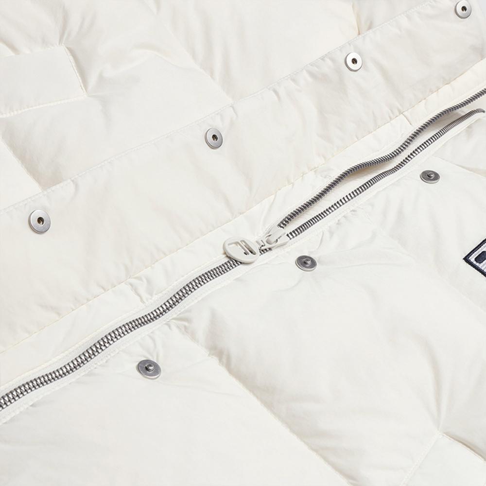 Fila Tennis Classic Minimalist Fashion Casual Sports Tennis Style Versatile Warm Short Goose Down Jacket Women Jackets Jade-White A11W543925FWT