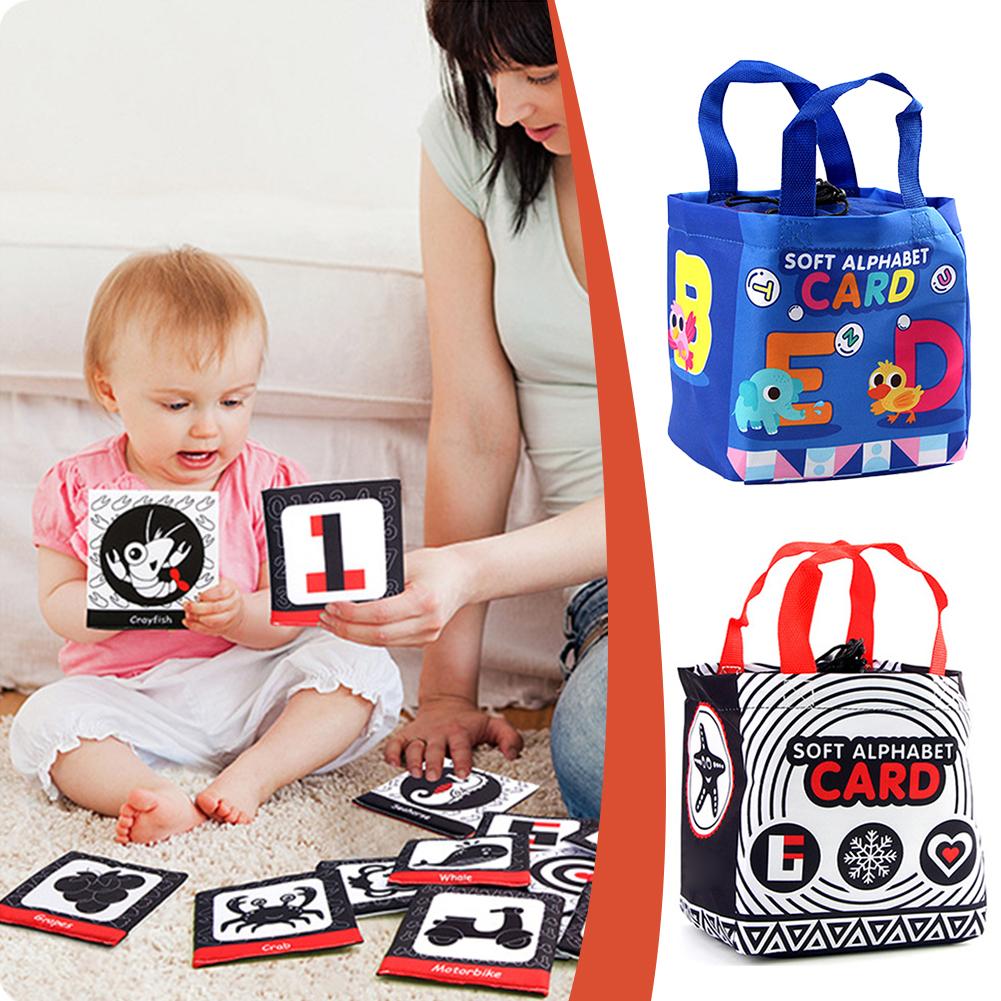 Baby Cloth Card Super Soft Exquisite Pattern Washable Tearable Infant Early Non-Fading Enlighte F3F8