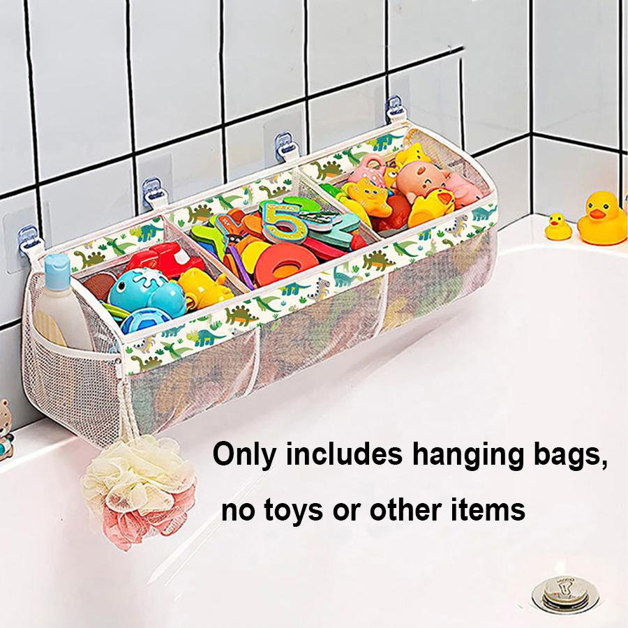 

Многофункциональная сетчатая сумка для хранения, подходит для ванных комнат и душевых - Идеально подходит для хранения игрушек, закусок и аксессуаров для волос