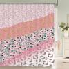 Home shower curtains for bathroom waterproof fabric Nordic style Color love Leopard pattern bathroom Curtains shower curtain