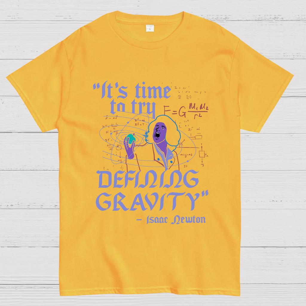 It's Time To Try Defining Gravity Cotton Summer Casual Cool Loose T-Shirt