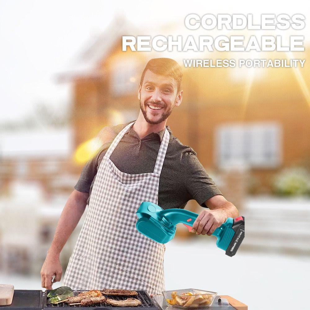 Cordless Handheld Scrubber Rechargeable Powerful Cleaner Portable Grill Brush BBQ Grill