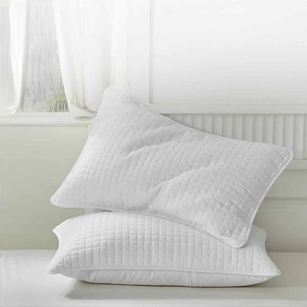 Bed Pillows King Size Goose Feathers And Down White Pillows with Soft Cotton Cover Bed Sleeping Pillows Silk Pillowcase Leopard