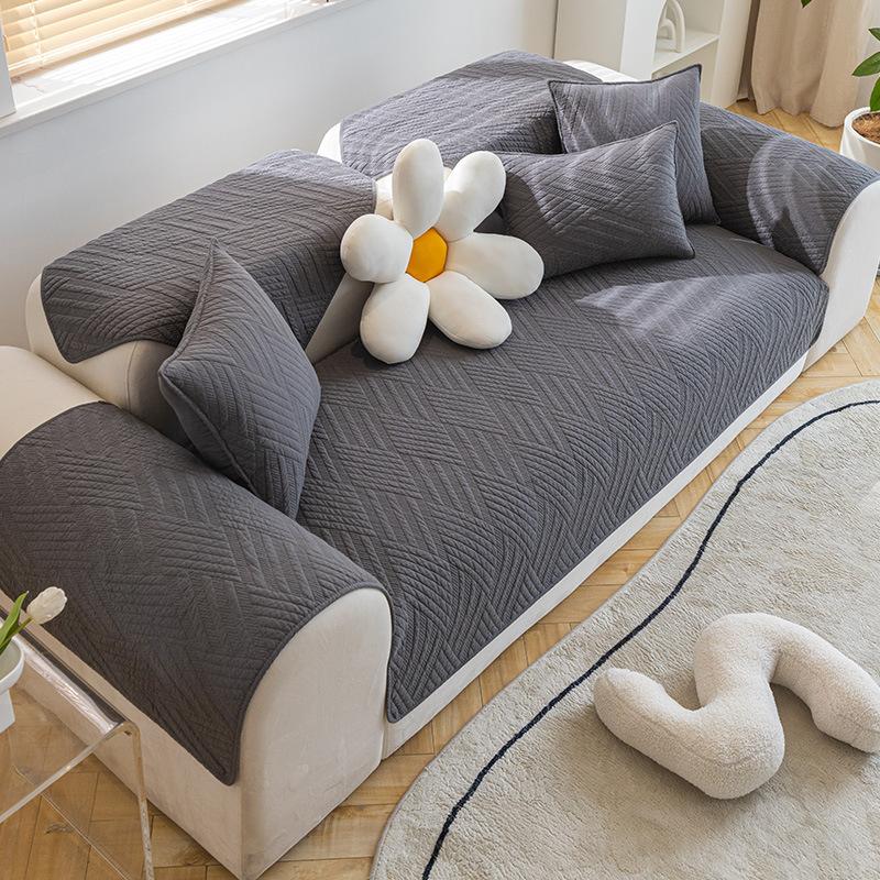 

Modern Simple Light Luxury Sofa Cushion, Universal Non-Slip Sofa Cover For All Seasons, Modern High-End Seat Cushion Towel Cover, Cotton 70*70cm