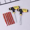 Car Tire Repair Tool Tire Repair Kit Studding Tool Set Auto Bike Tubeless Tire Tyre Puncture Plug Garage Tools With Rubber Strip