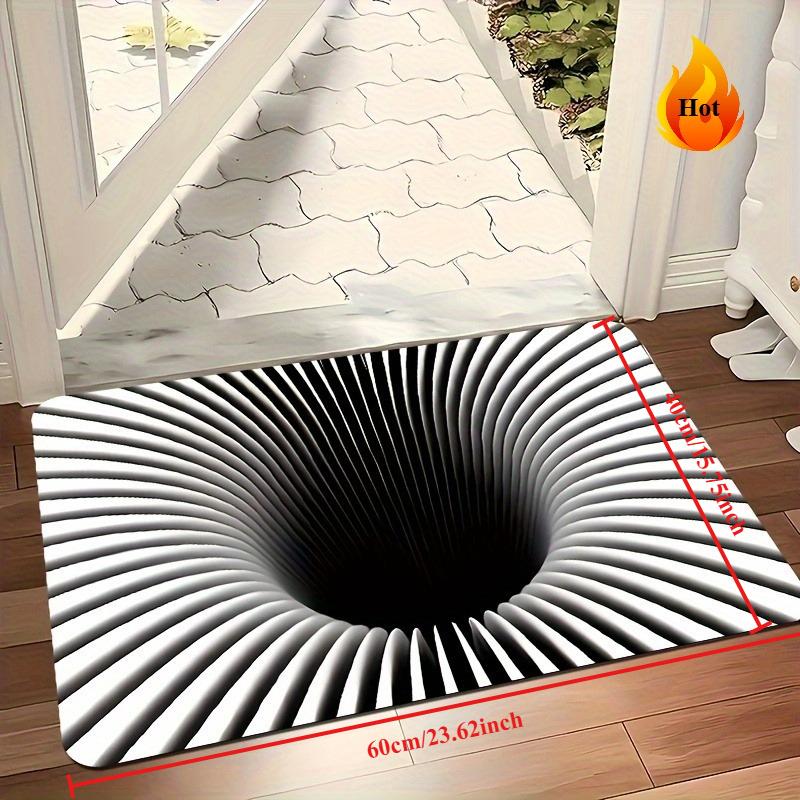 

3D Illusion Doormat,Polyester Mat,Machine Washable,Durable with PVC Backing, for Entryway,Bedroom, Kitchen, Christmas, Halloween 40x60cm